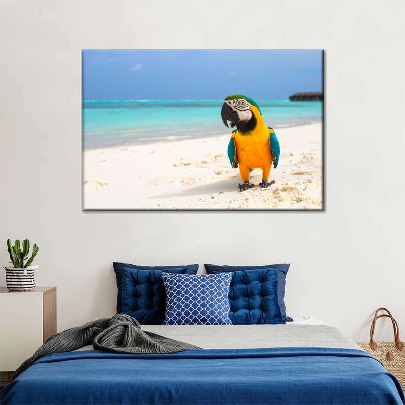 Parrot On Summer Day Wall Art