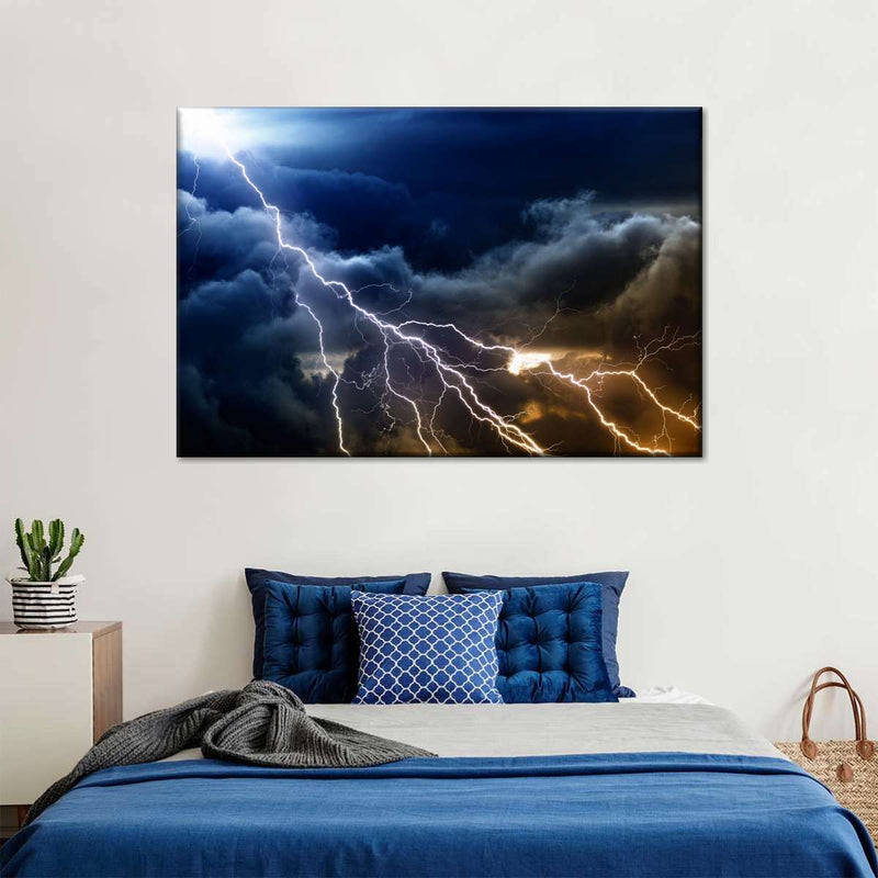 Storm Lightning Wall Art