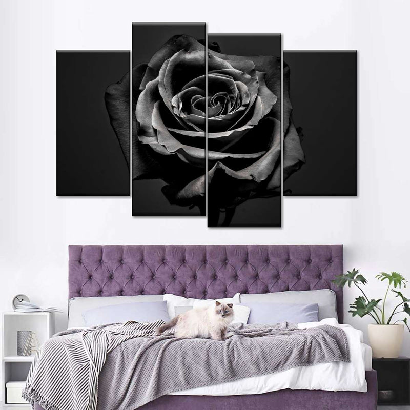 Black Rose Wall Art