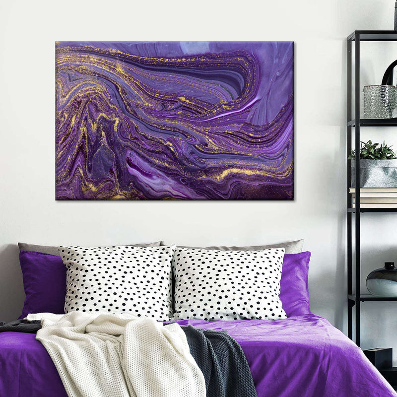 Purple Abstract Wall Art