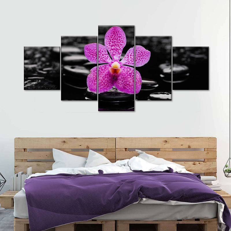 Zen Purple Orchid Wall Art