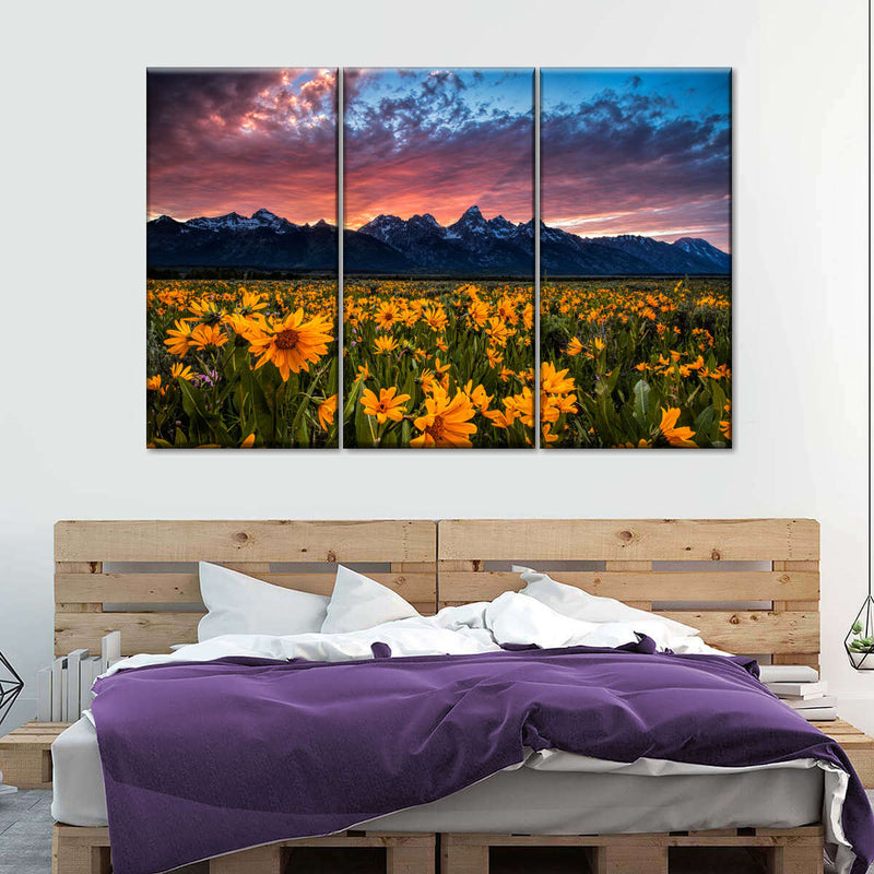 Grand Teton Wildflowers Wall Art