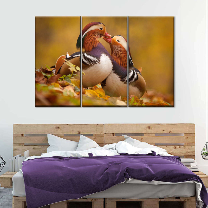 Loving Mandarin Ducks Wall Art