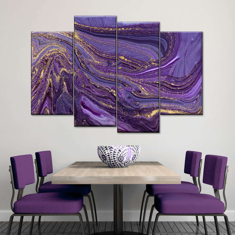 Purple Abstract Wall Art