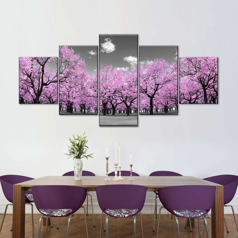 Pop Pink Forest Wall Art