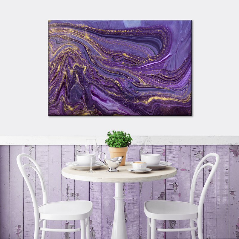 Purple Abstract Wall Art