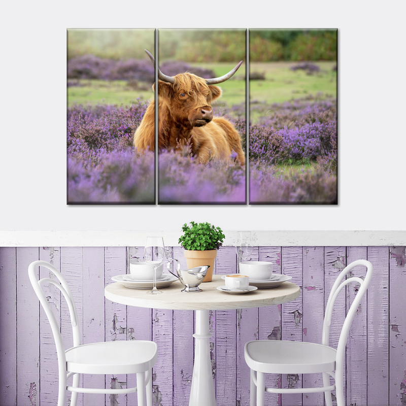 Highland Cow Paradise Wall Art