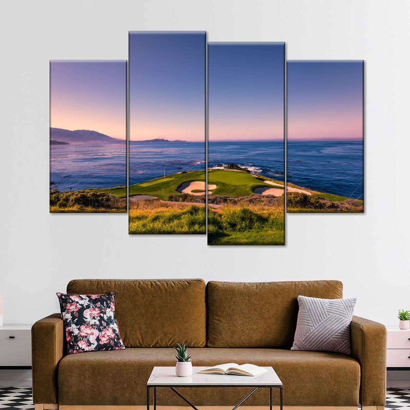 Pebble Beach Blue Sky Wall Art