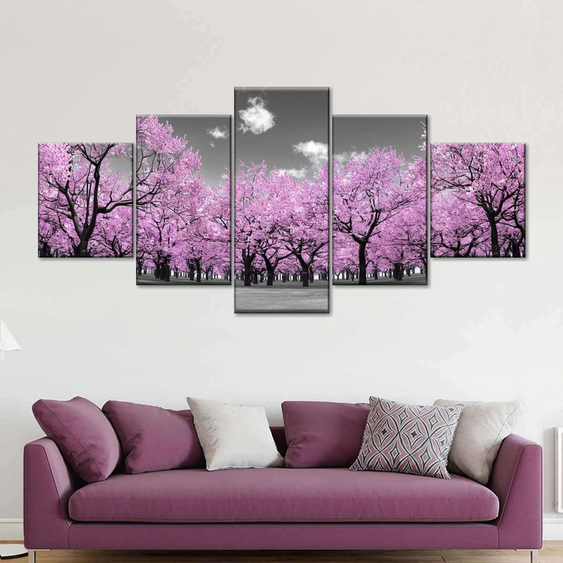 Pop Pink Forest Wall Art