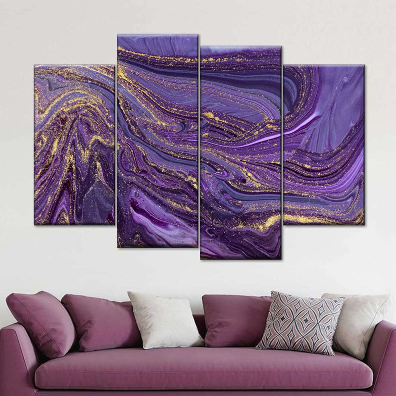 Purple Abstract Wall Art