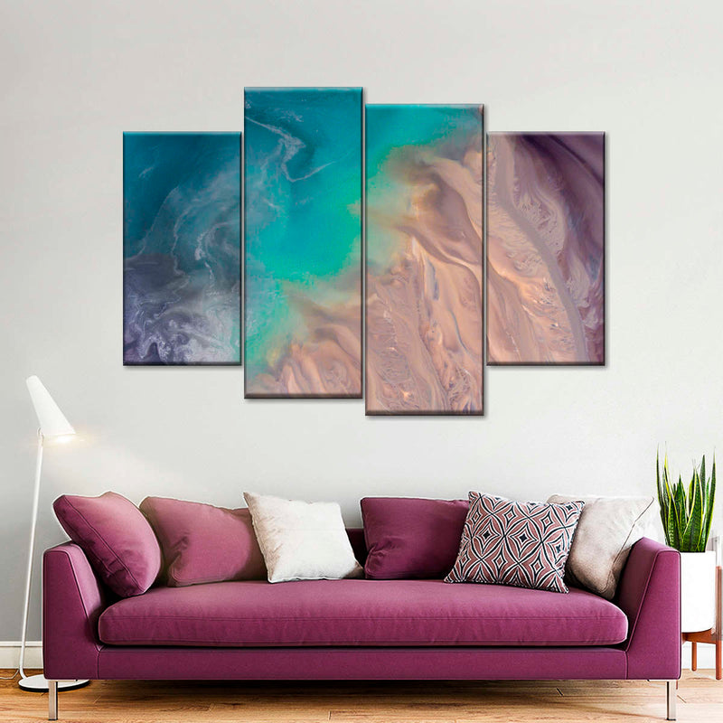 Abstract Coastal Wall Art