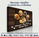 Pet Memorial Sign You Left Paw Prints On Our Hearts