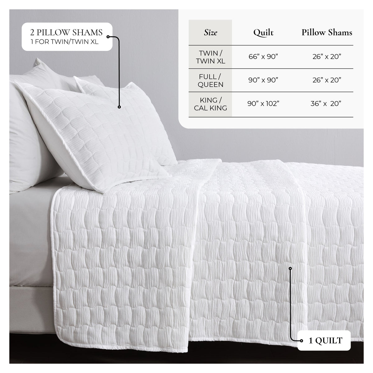 Gauze Quilt Set - Wave Stitch Collection, photo 4 of 12