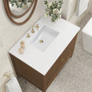 James Martin Myrrin 36" Single Bathroom Vanity, Mid-Century Walnut