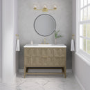 James Martin Emmeline 48" Single Bathroom Vanity, Pebble Oak
