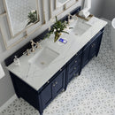 James Martin Brittany 72" Double Bathroom Vanity, Victory Blue