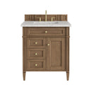 James Martin Brittany 30" Single Bathroom Vanity, Pecan