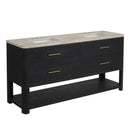 James Martin Lucian 72" Double Bathroom Vanity, Carbon Oak