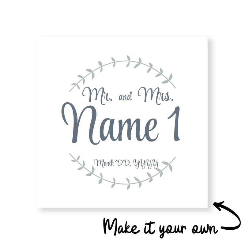 Mr and Mrs Anniversary Canvas