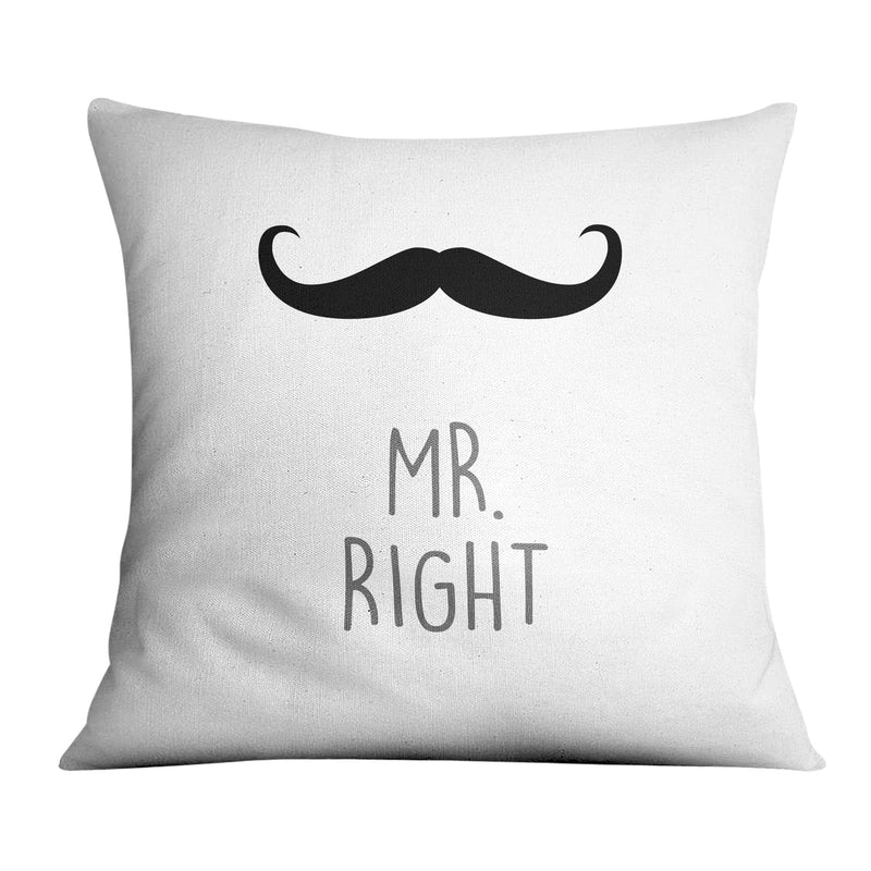 Mr and Mrs Right Cushion