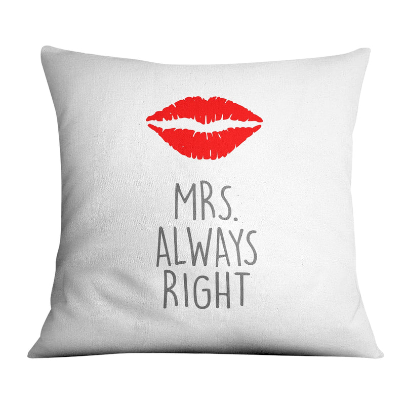 Mr and Mrs Right Cushion