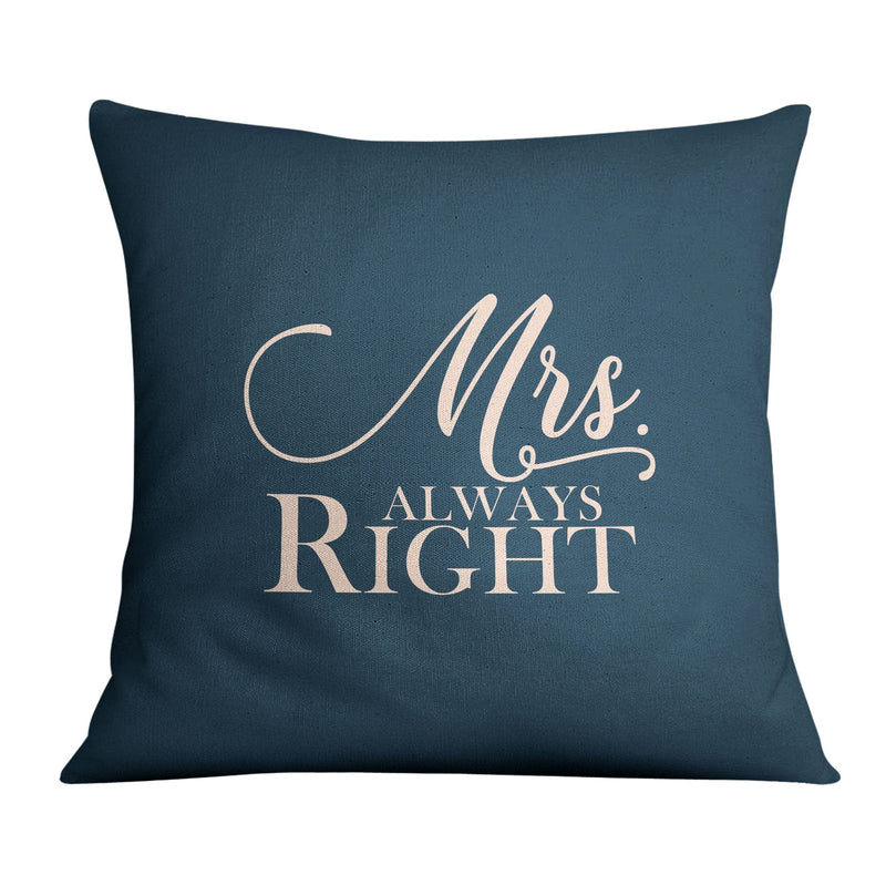 Mr. & Mrs Right Cushion