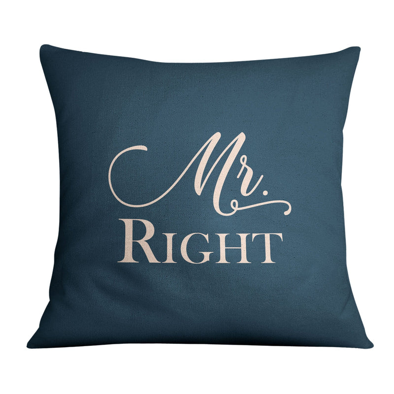 Mr. & Mrs Right Cushion