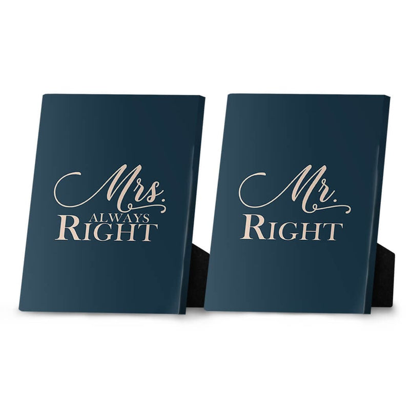 Mr. & Mrs Right Desktop Canvas