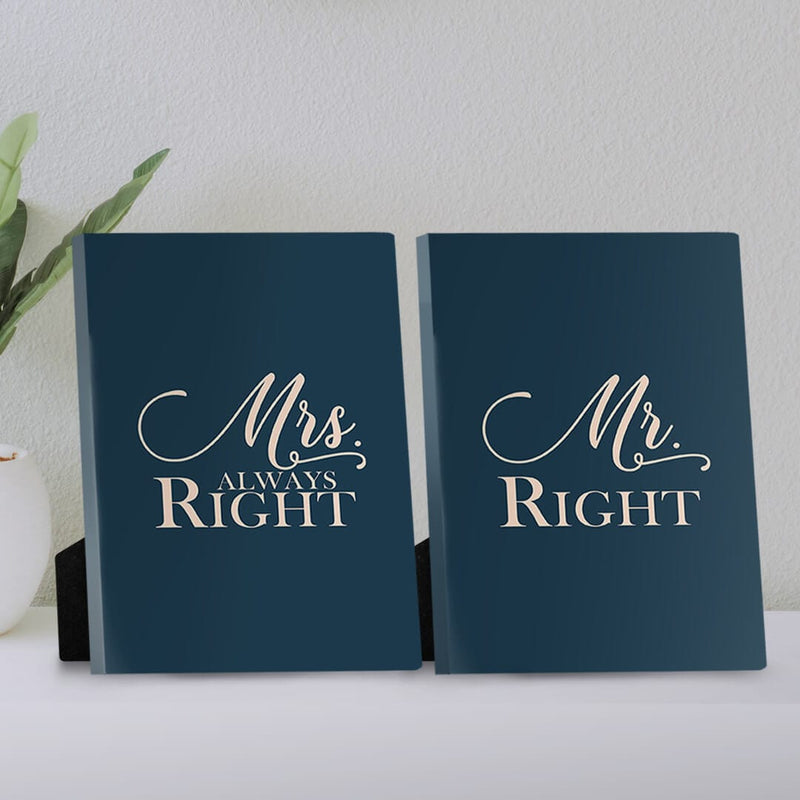 Mr. & Mrs Right Desktop Canvas