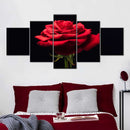 Forlorn Red Rose Wall Art