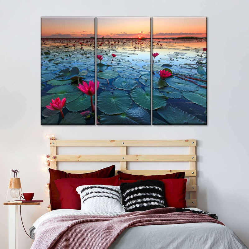 Lake Nong Harn Lotus Wall Art