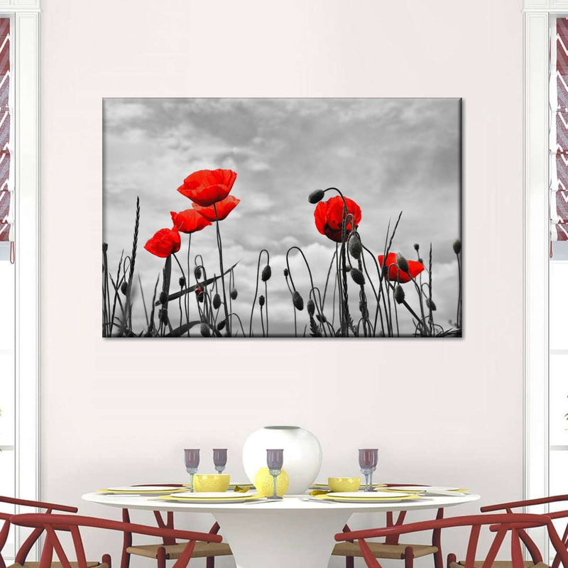 Pop Red Poppies Wall Art