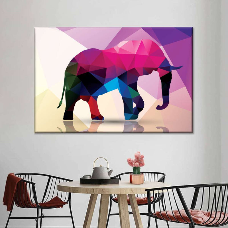 Geometric Elephant Wall Art