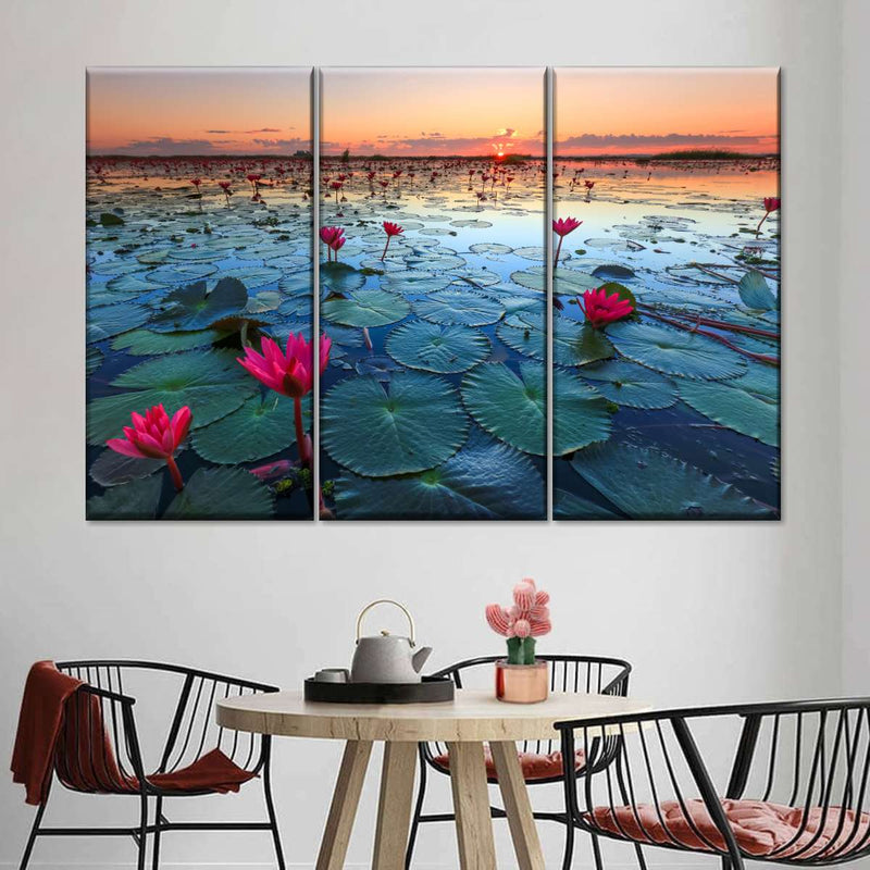 Lake Nong Harn Lotus Wall Art