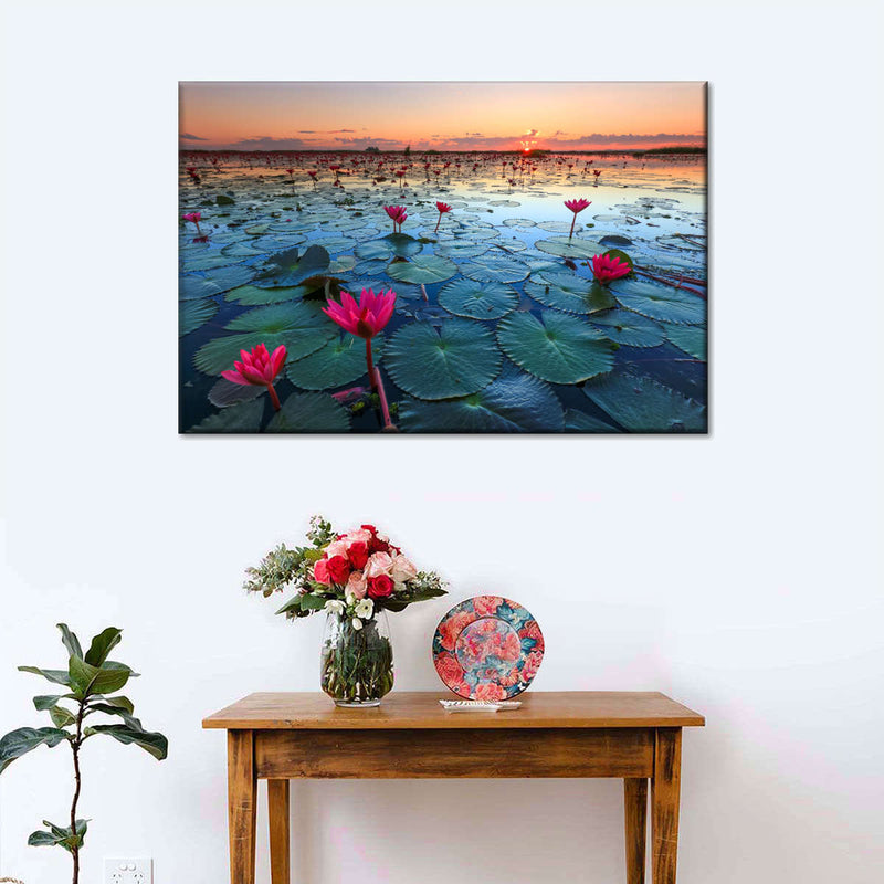 Lake Nong Harn Lotus Wall Art