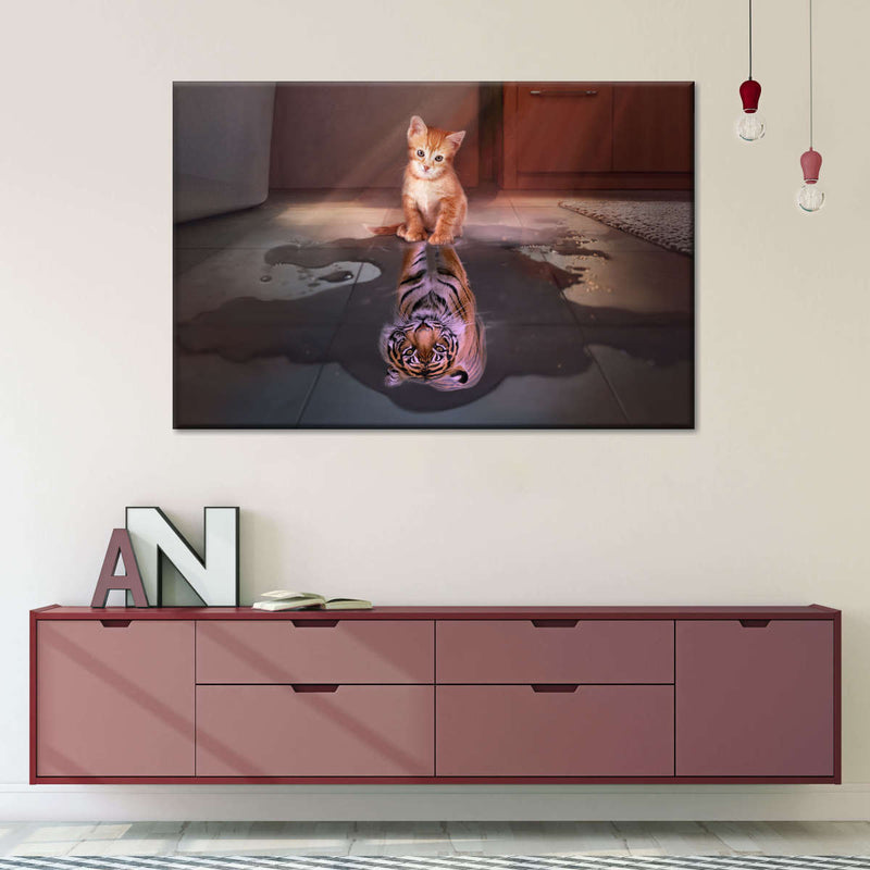 Tiger Kitty Wall Art