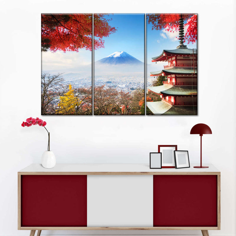 Autumn Mount Fuji Wall Art