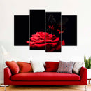 Butterfly Kissing The Rose Wall Art