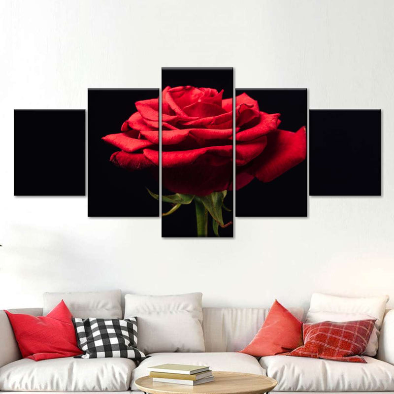 Forlorn Red Rose Wall Art