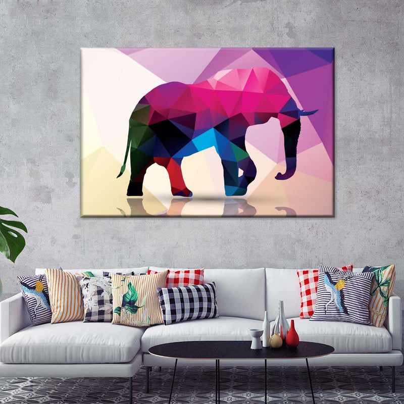 Geometric Elephant Wall Art