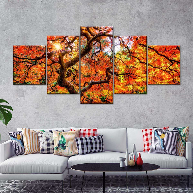 Autumn Japanese Maple Tree Wall Art