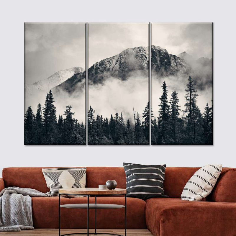 Banff Park Mountain Scene Wall Art