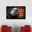 Eagle And Flag Of America Wall Art
