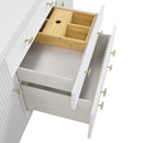 James Martin Myrrin 60" Double Bathroom Vanity, Bright White