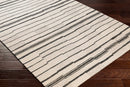 Moorebank Black Striped Wool Rug