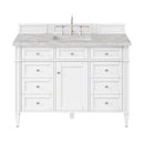 James Martin Brittany 48" Single Bathroom Vanity, Bright White
