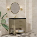 James Martin Lucian 36" Single Bathroom Vanity, Pebble Oak