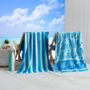 Cotton Velour Beach Towel - Maui Collection by Great Bay Home