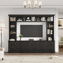 All-In-One TV Stand With Bookcase For TVs Up To 70"