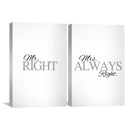 Mrs. Always Right Canvas